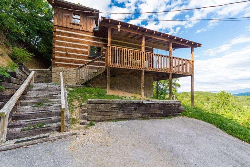 View! Private! Hot Tub,Pool Table,Fireplace,Relax! Sevierville Luaran gambar